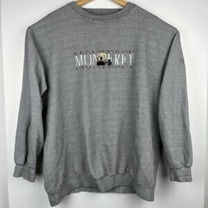 Luna Pier Otter Embroidered Vintage Americana Crewneck Sweatshirt XL